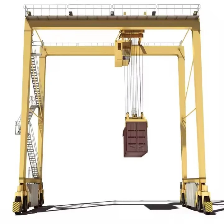 Rubber Tyred Double Girder Gantry Crane factory